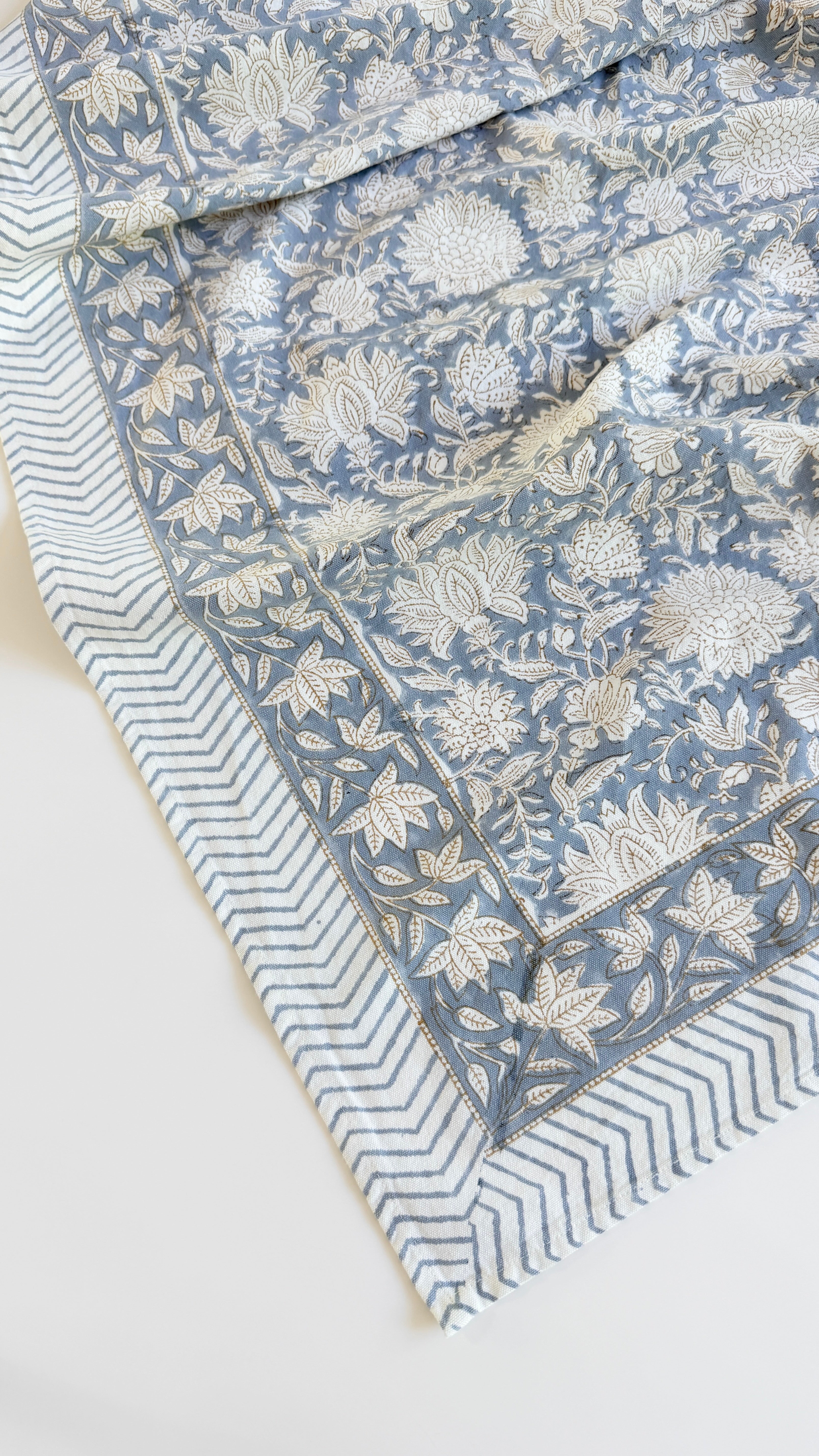 Spritz Tablecloth / Cotton Fabric Panel - Slate