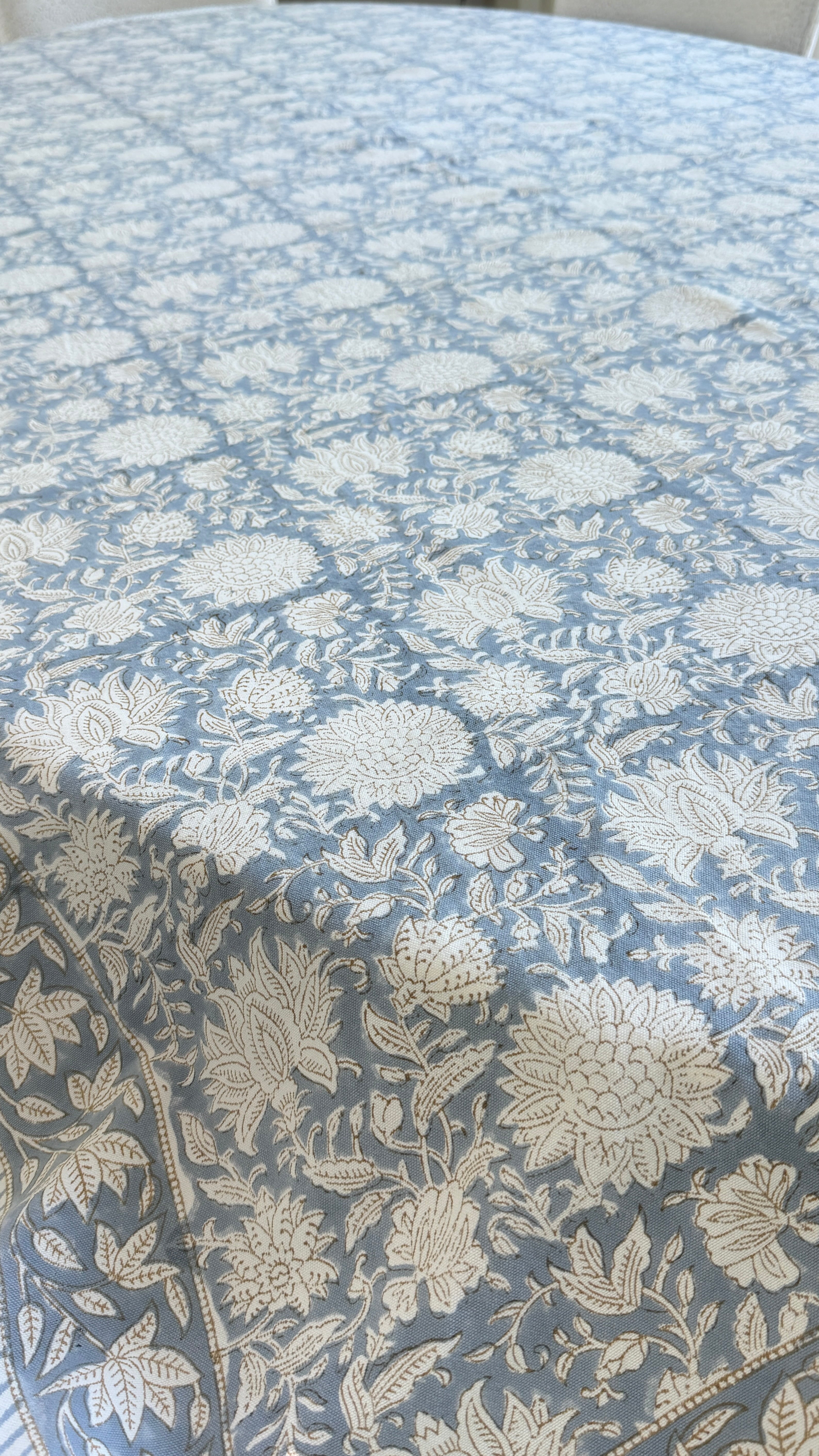 Spritz Tablecloth / Cotton Fabric Panel - Slate