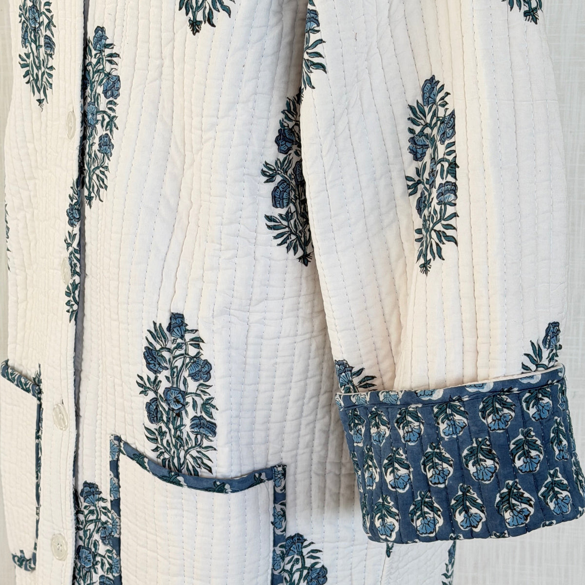 Lounge Robe / Dock Coat - Porcelain