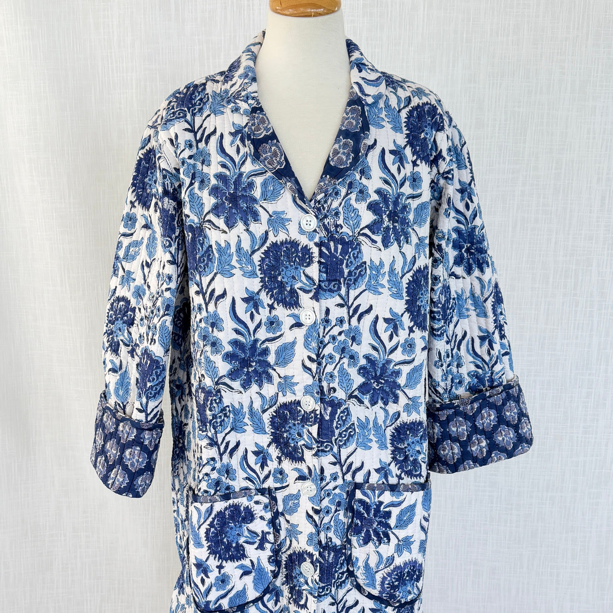 Lounge Robe / Dock Coat - Cornflower