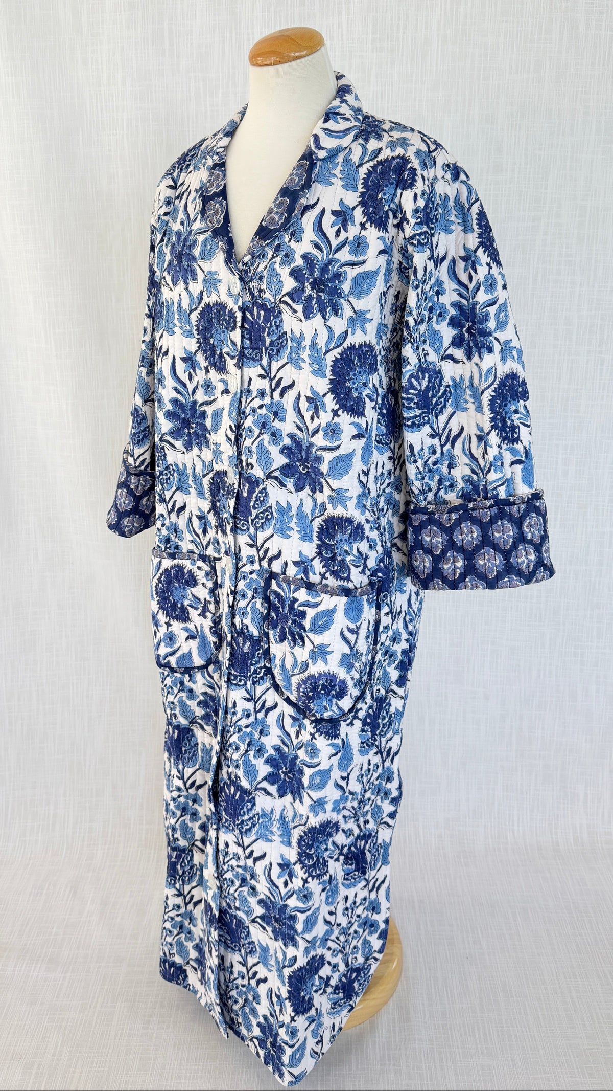 Lounge Robe / Dock Coat - Cornflower