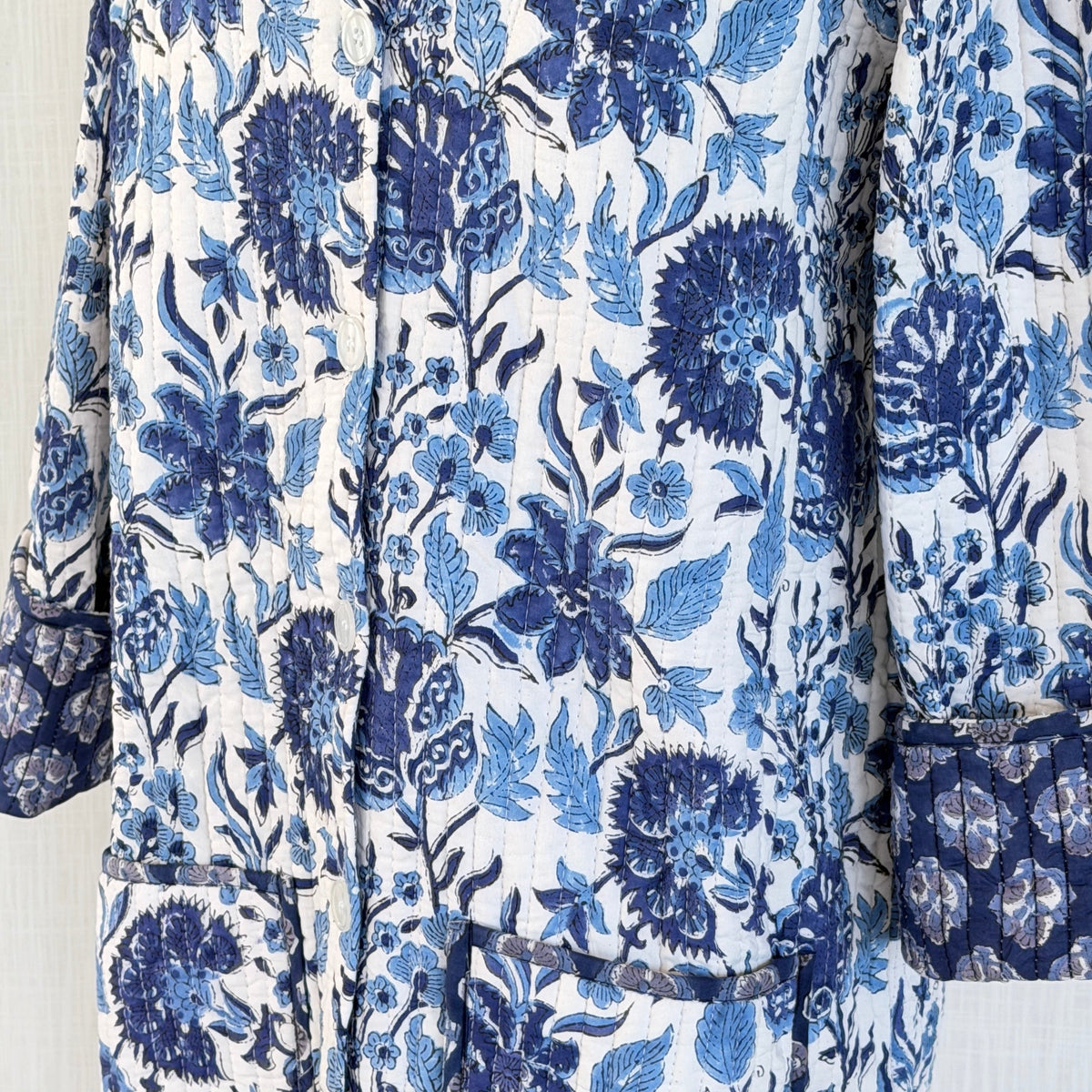 Lounge Robe / Dock Coat - Cornflower