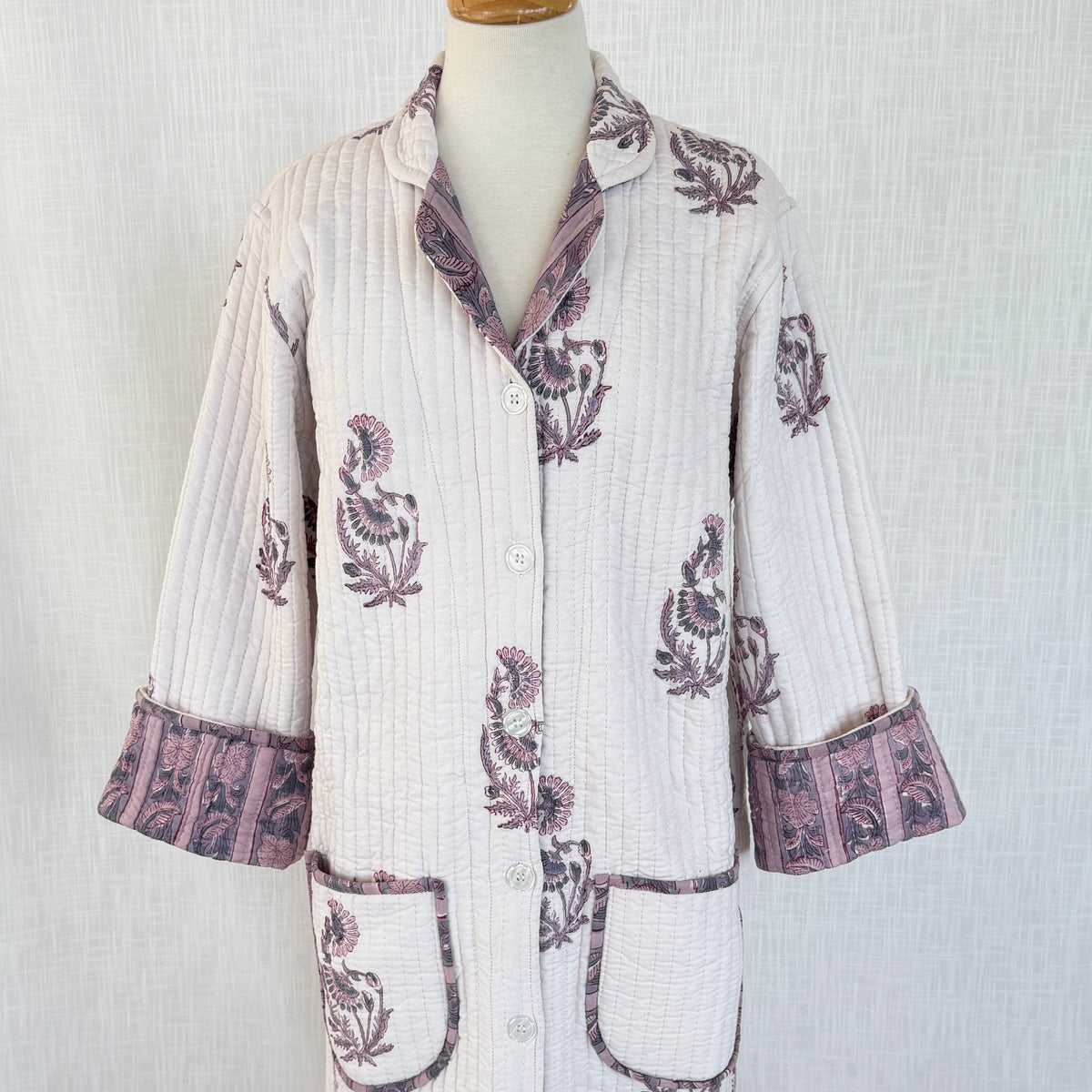 Lounge Robe / Dock Coat - Blush