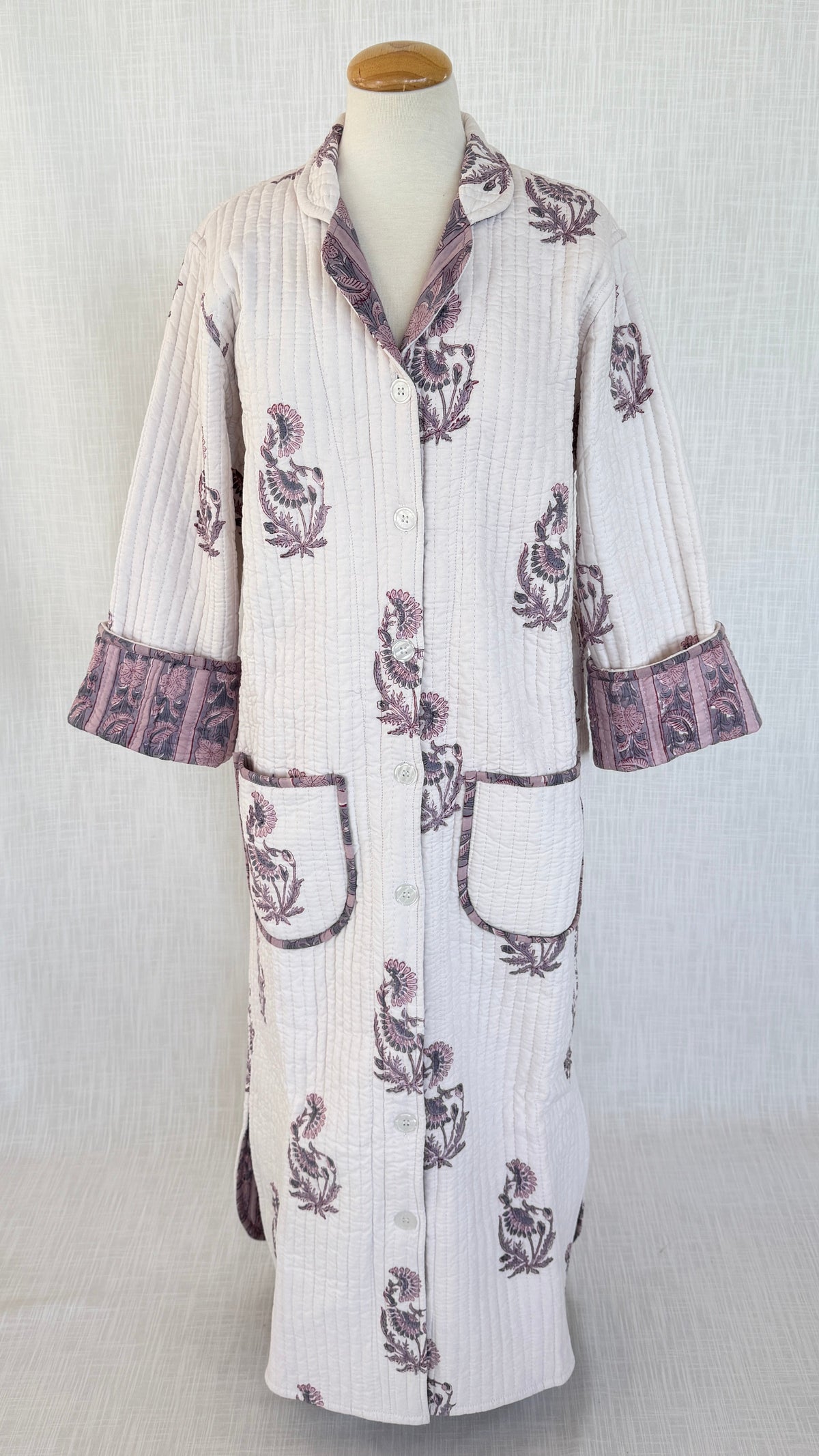 Lounge Robe / Dock Coat - Blush