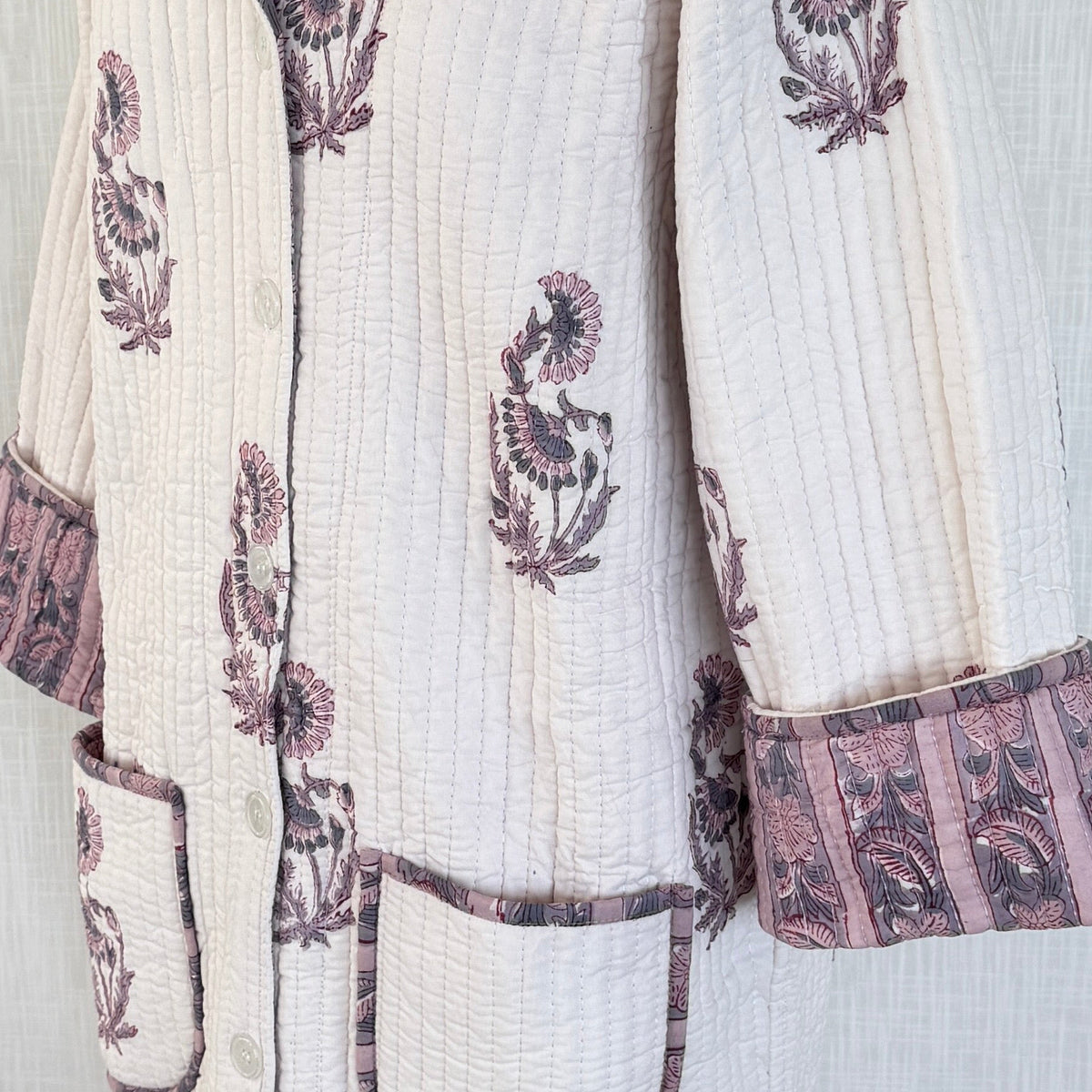 Lounge Robe / Dock Coat - Blush