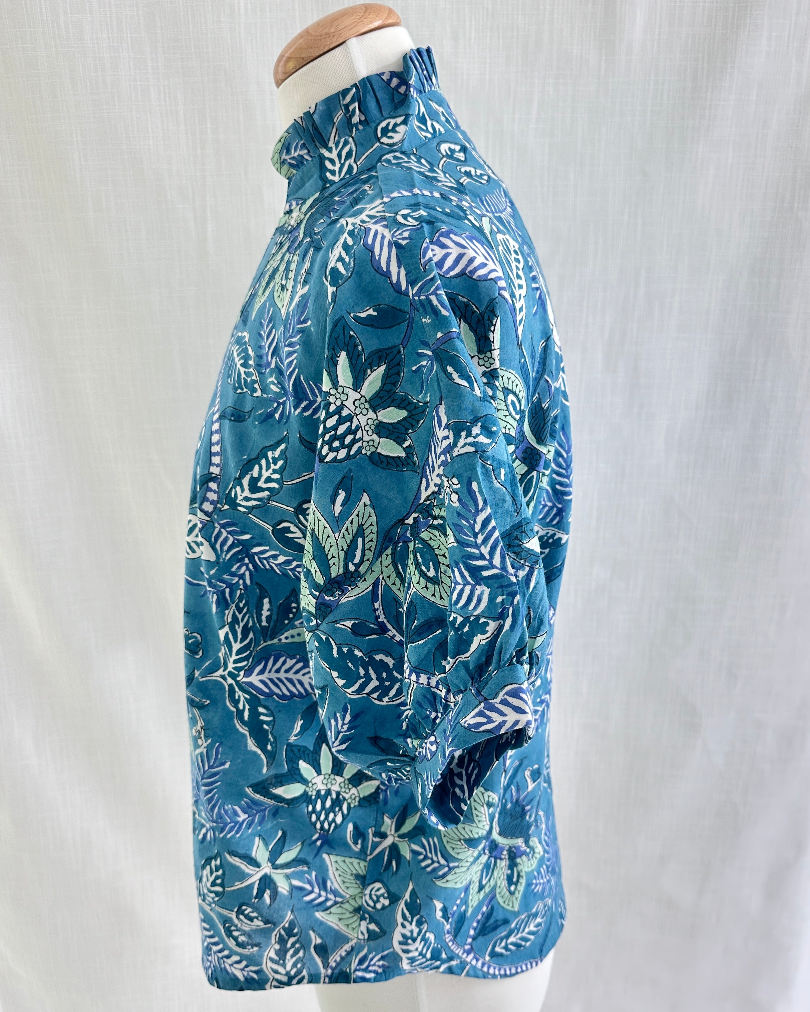 Market Blouse - Cerulean