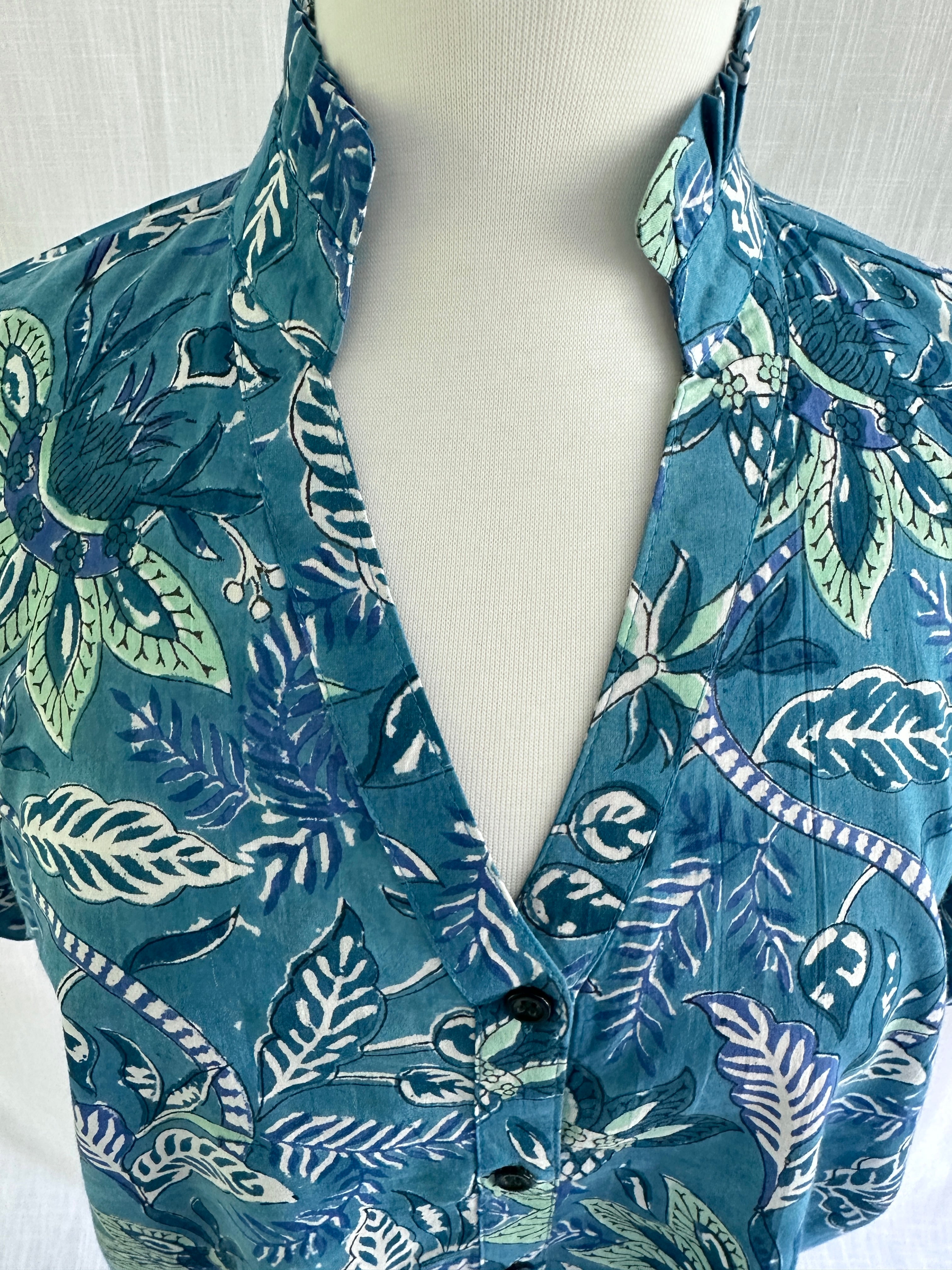 Market Blouse - Cerulean