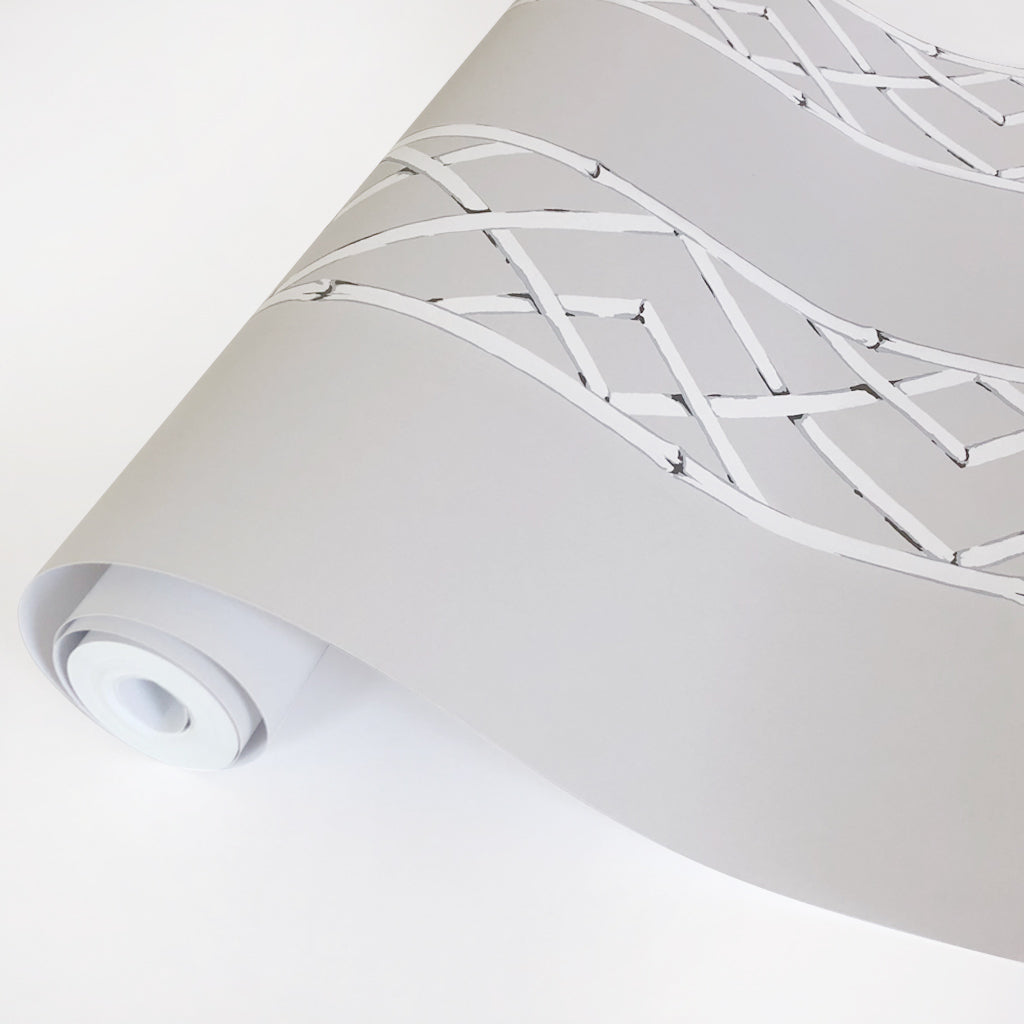 Latticework Sterling Wallpaper | Sarah Richardson Design